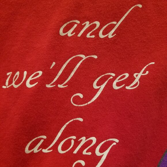 VINTAGE Y2K SNOW WHITE EVIL QUEEN A DISNEY CLASSIC- WOMENS 26/28 RED - Picture 10 of 13